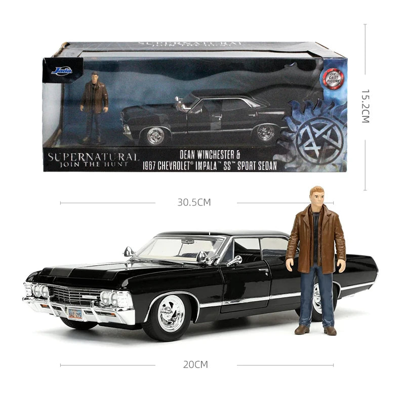 JADA Toys Supernatural 1967 Chevrolet Impala Sport Sedan 1:24 Scale Die-Cast Model JD32250