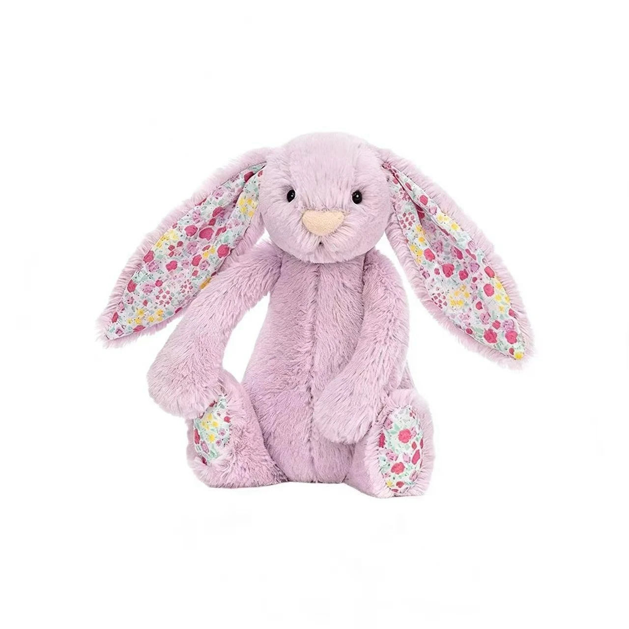 Jc Bonnie Rabbit Plush Toy with Floral Ears Kawaii Stuffed Doll Soft Sofa Cushion Kids Birthday Gift Room Decor