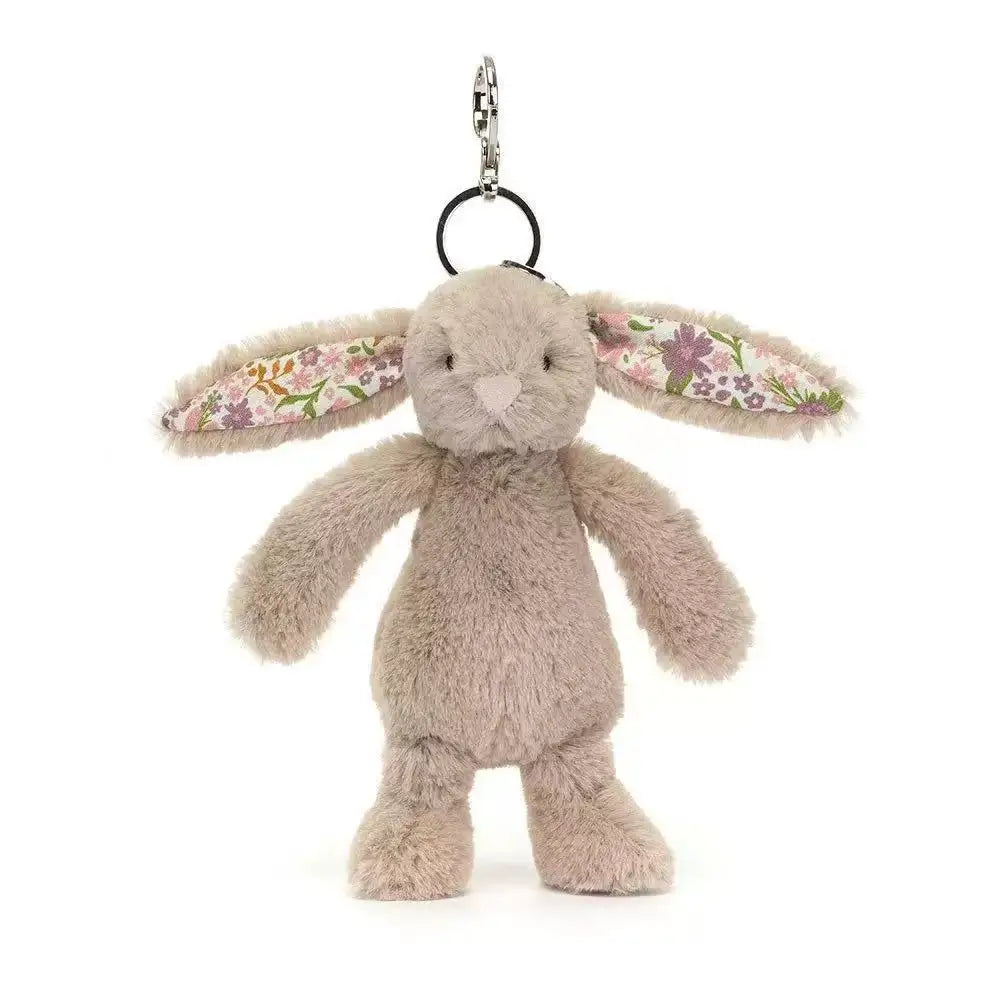 Jc Bonnie Rabbit Plush Toy with Floral Ears Kawaii Stuffed Doll Soft Sofa Cushion Kids Birthday Gift Room Decor