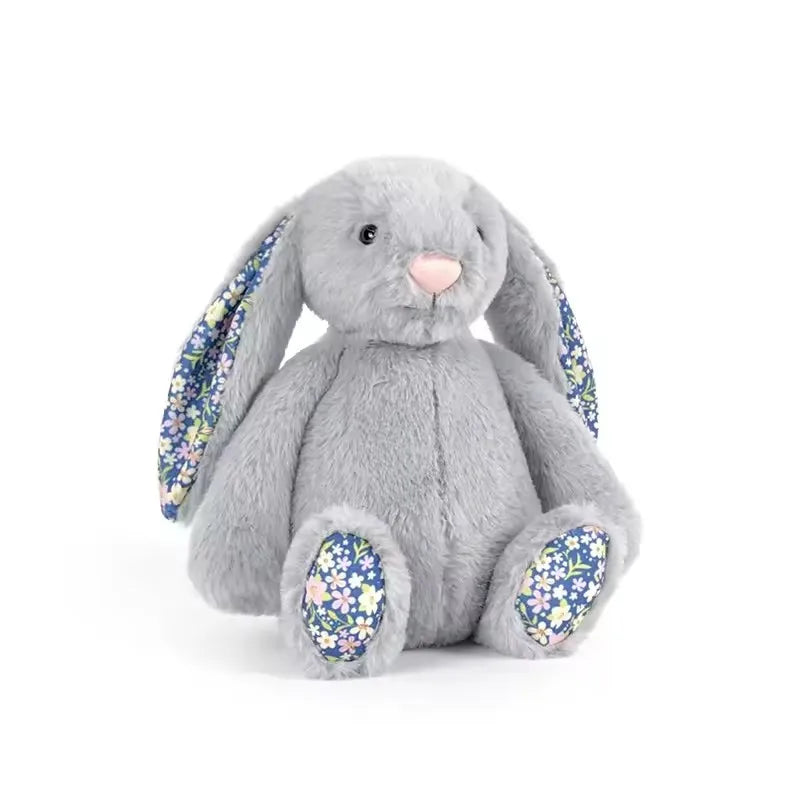 Jc Bonnie Rabbit Plush Toy with Floral Ears Kawaii Stuffed Doll Soft Sofa Cushion Kids Birthday Gift Room Decor